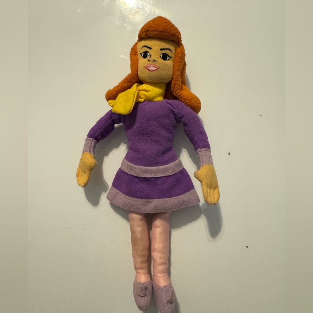 Purple and Orange Stuffed Animal Plush Toy